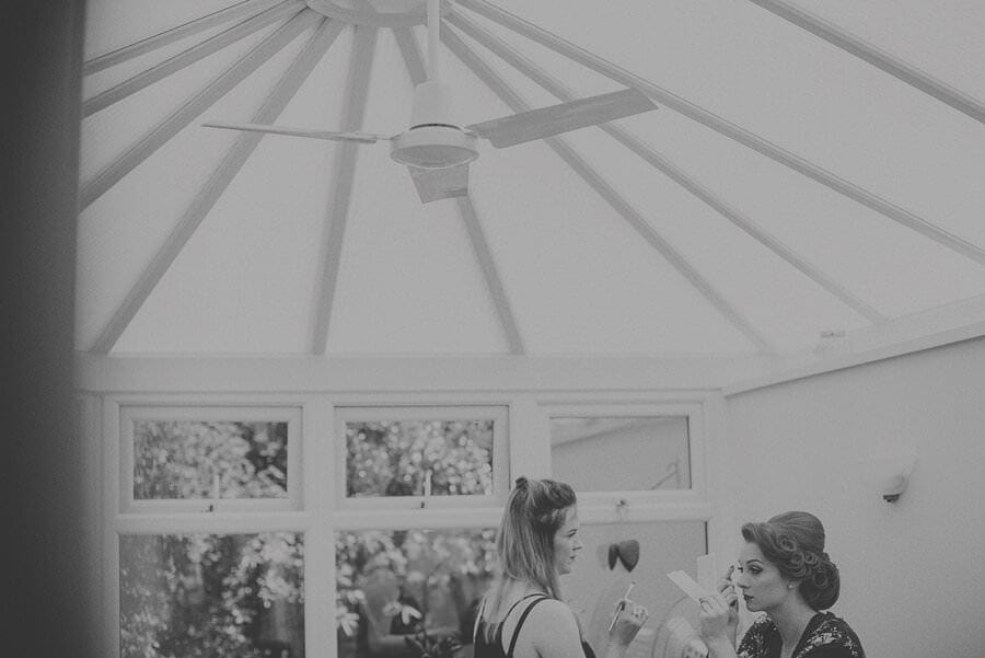 The make up artist and the bride