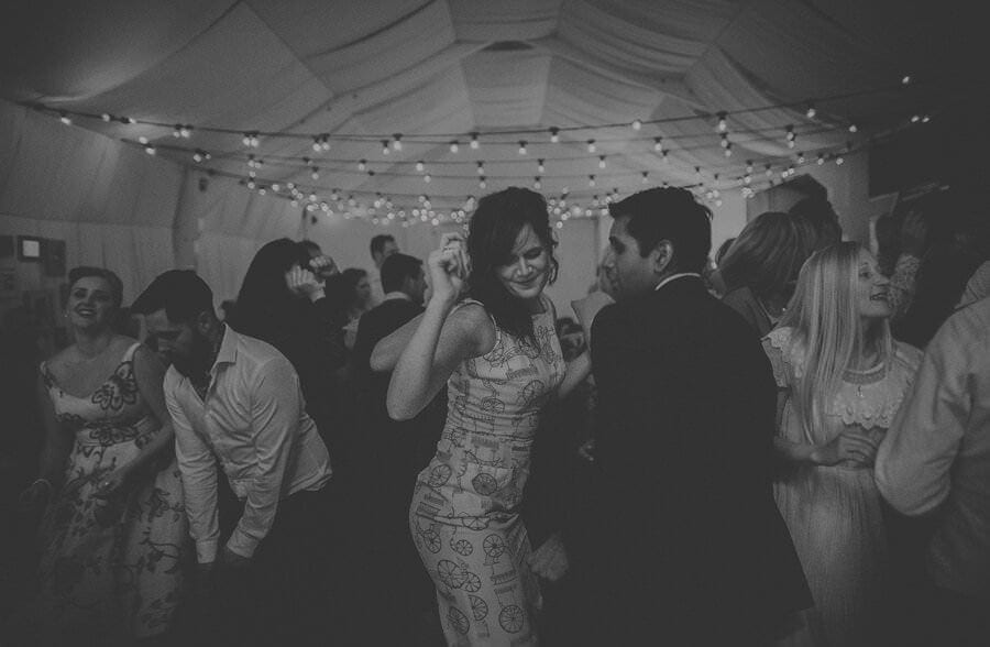 A husband and wife dancing on the dancefloor