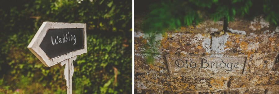 Signs for the old bridge petherton