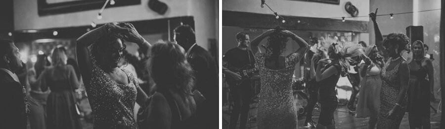 A lady dances with her friend on the dancefloor