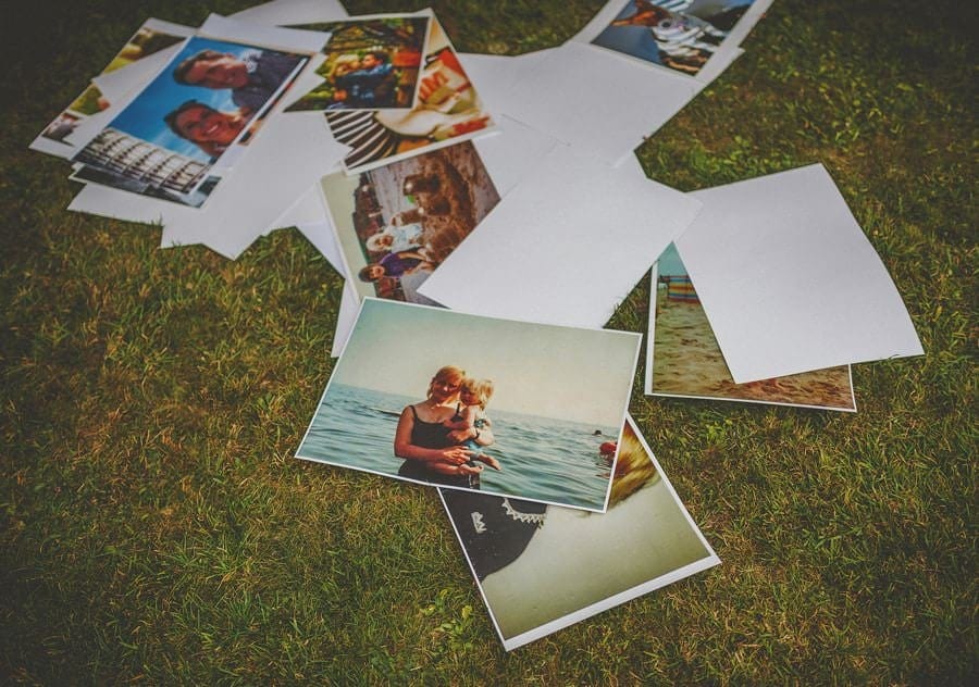 Photographs on the lawn of the bride and groom
