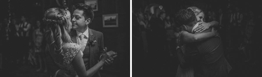 The bride and grooms first dance at Cole Hayes park