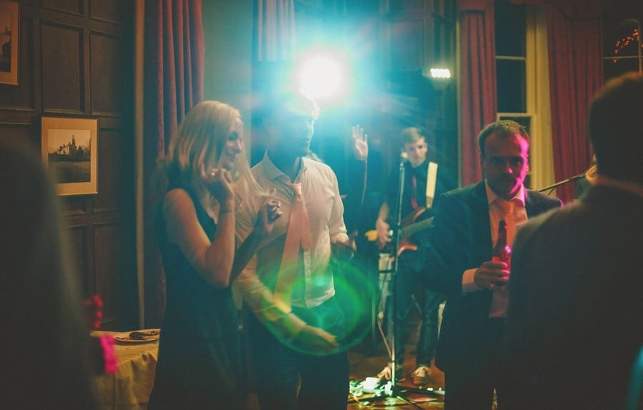 Guests dancing
