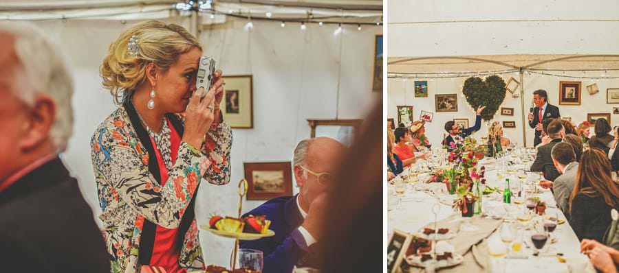 The brides sister takes a photograph