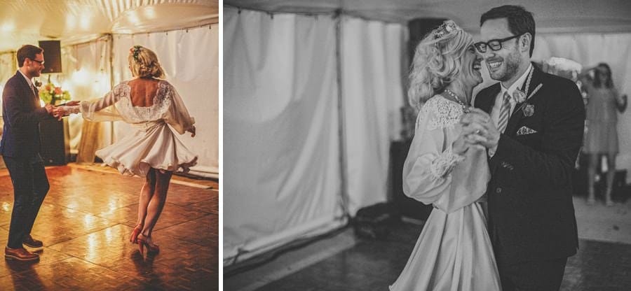 First dance with the bride and groom
