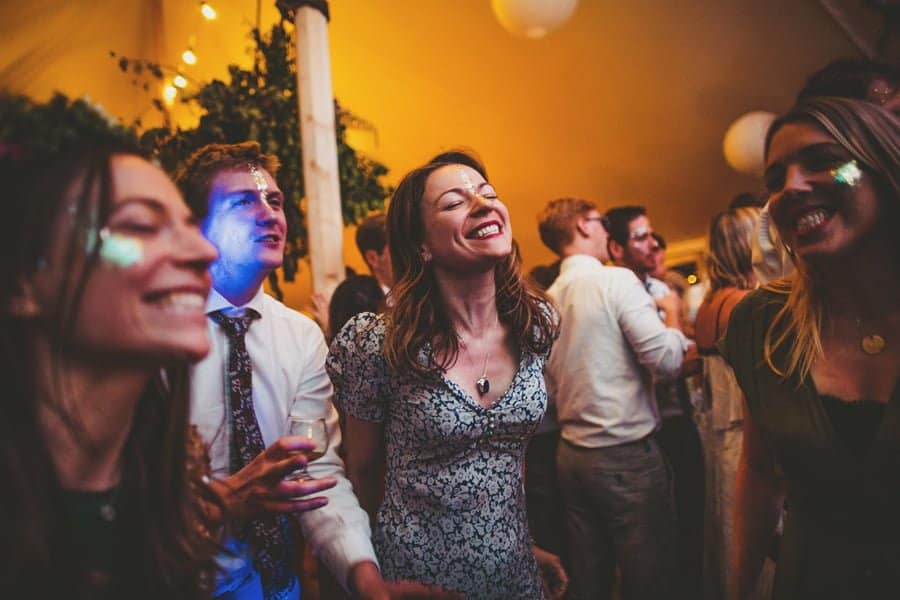 Wedding guests on the dancefloor