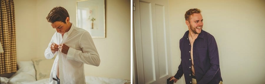 Ushers getting ready