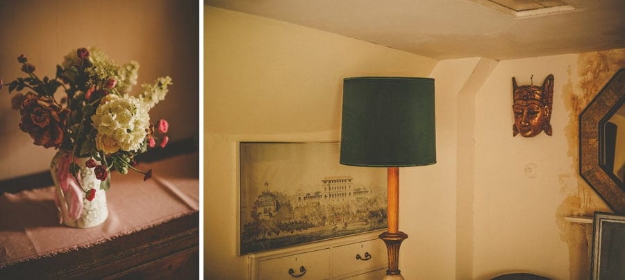 A corner of the bedroom at Abbey House Gardens