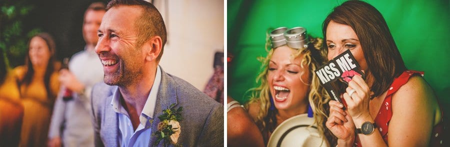 The groom and wedding guests