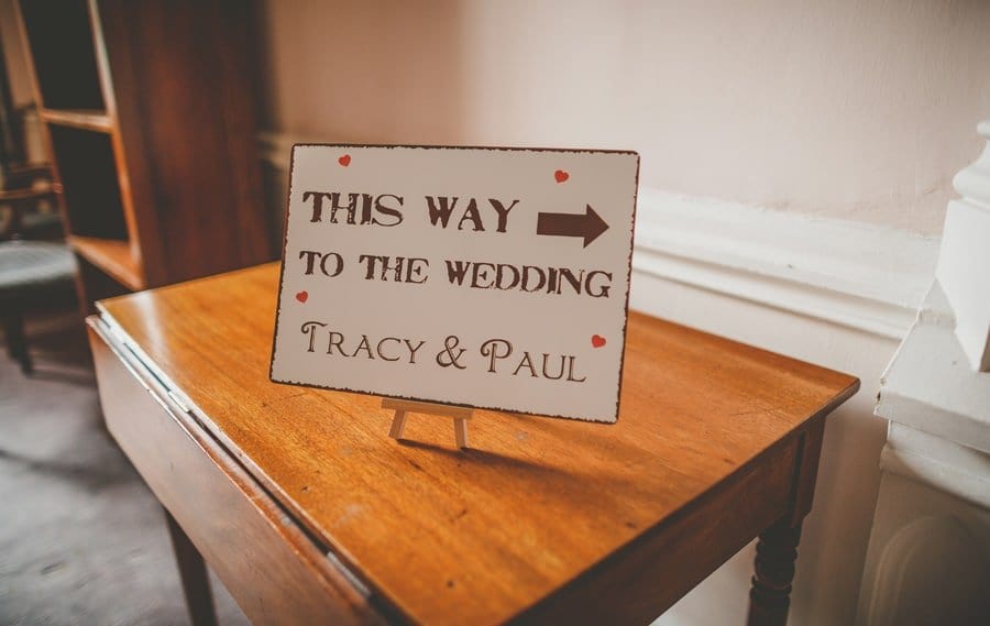 A wedding sign in Goldney Hall