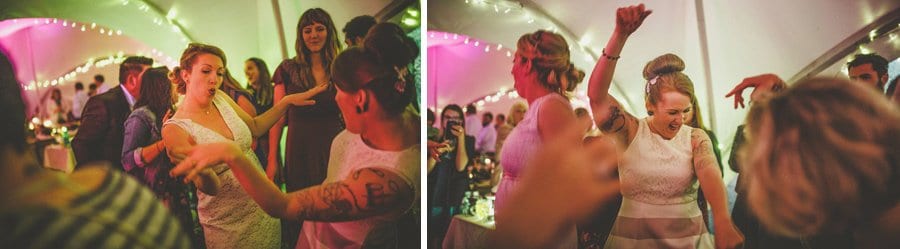 Little Quarme wedding photographer 0056 | somerset-wedding-photographer Wedding guests dancing in the outdoor marquee