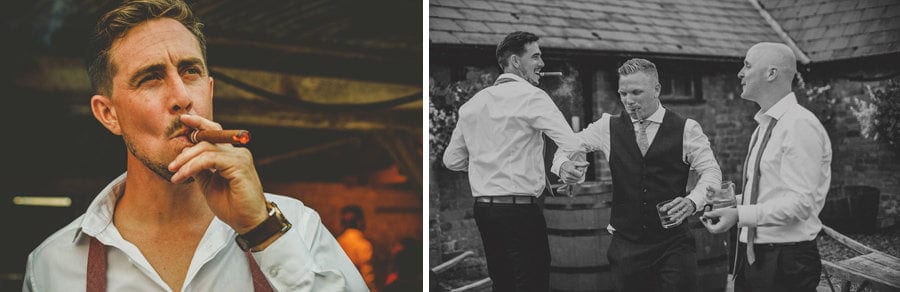 The best man smokes a cigar