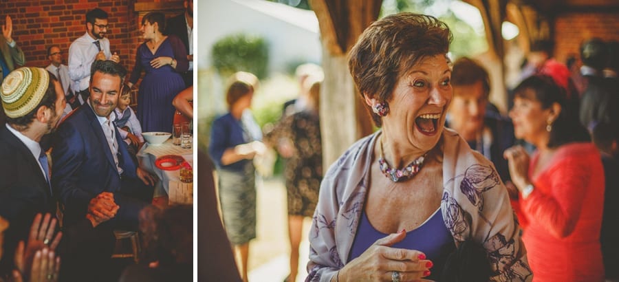 Wedding guests arriving at Micklefield Hall