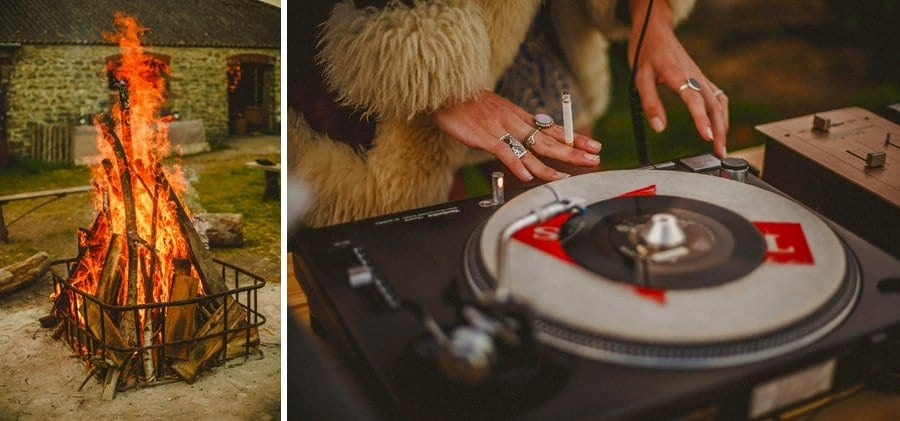 A fire burns at Penny Square Barn