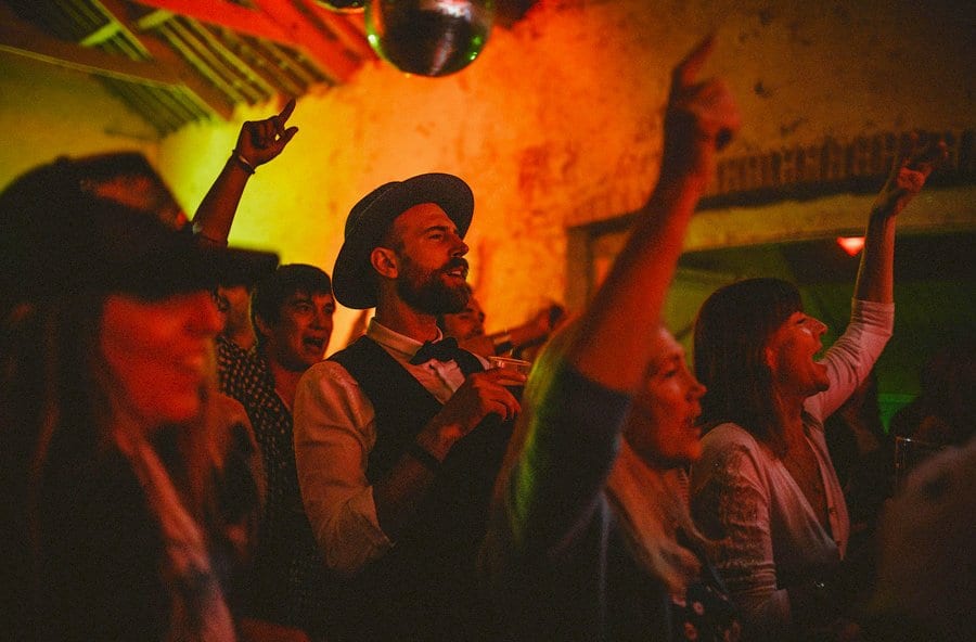 Wedding guests on the dancefloor
