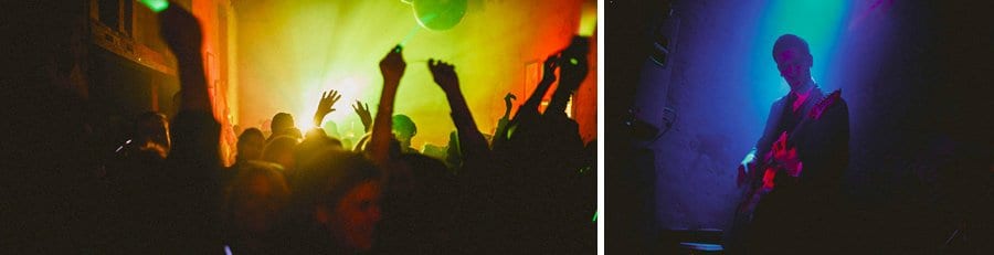 The barns lights hit the dancefloor