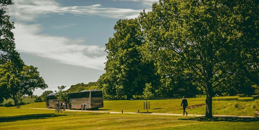 The coach departs Wilderness reserve