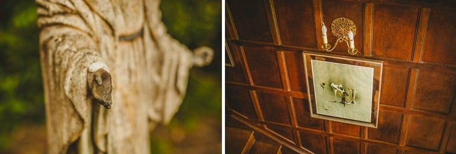 A painting at hanging from the wall