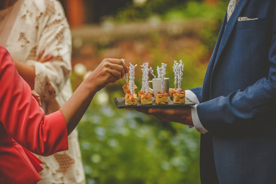 Canapes in the back garden