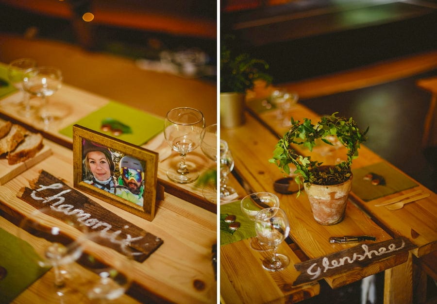 Wedding decorations in the tipi