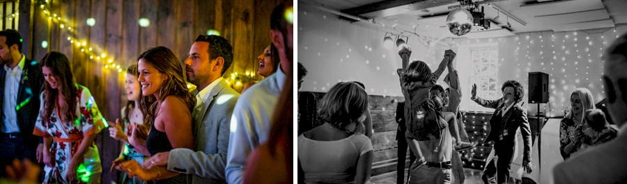 Dancing in the barn at Pennard house, Somerset